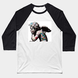 Angel Statue made up  as Flower Mosaic Baseball T-Shirt